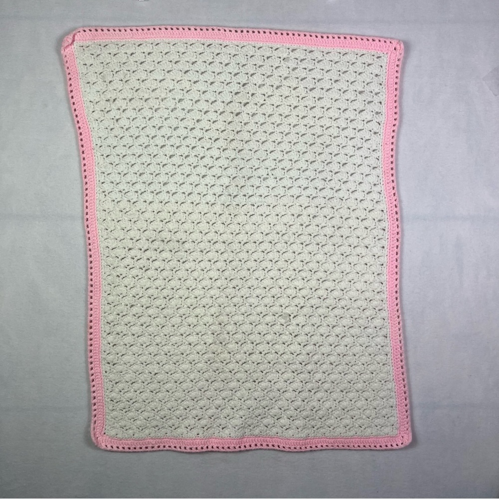 Hand made Knit lap baby blanket